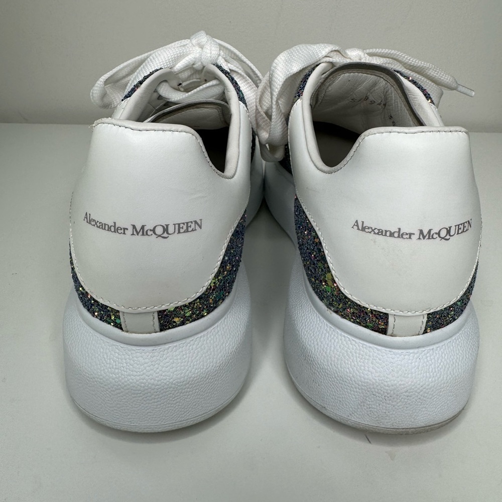 Alexander McQueen Women's Oversized "Glitter" Sneaker - Size 38.5 - Picture 5 of 11